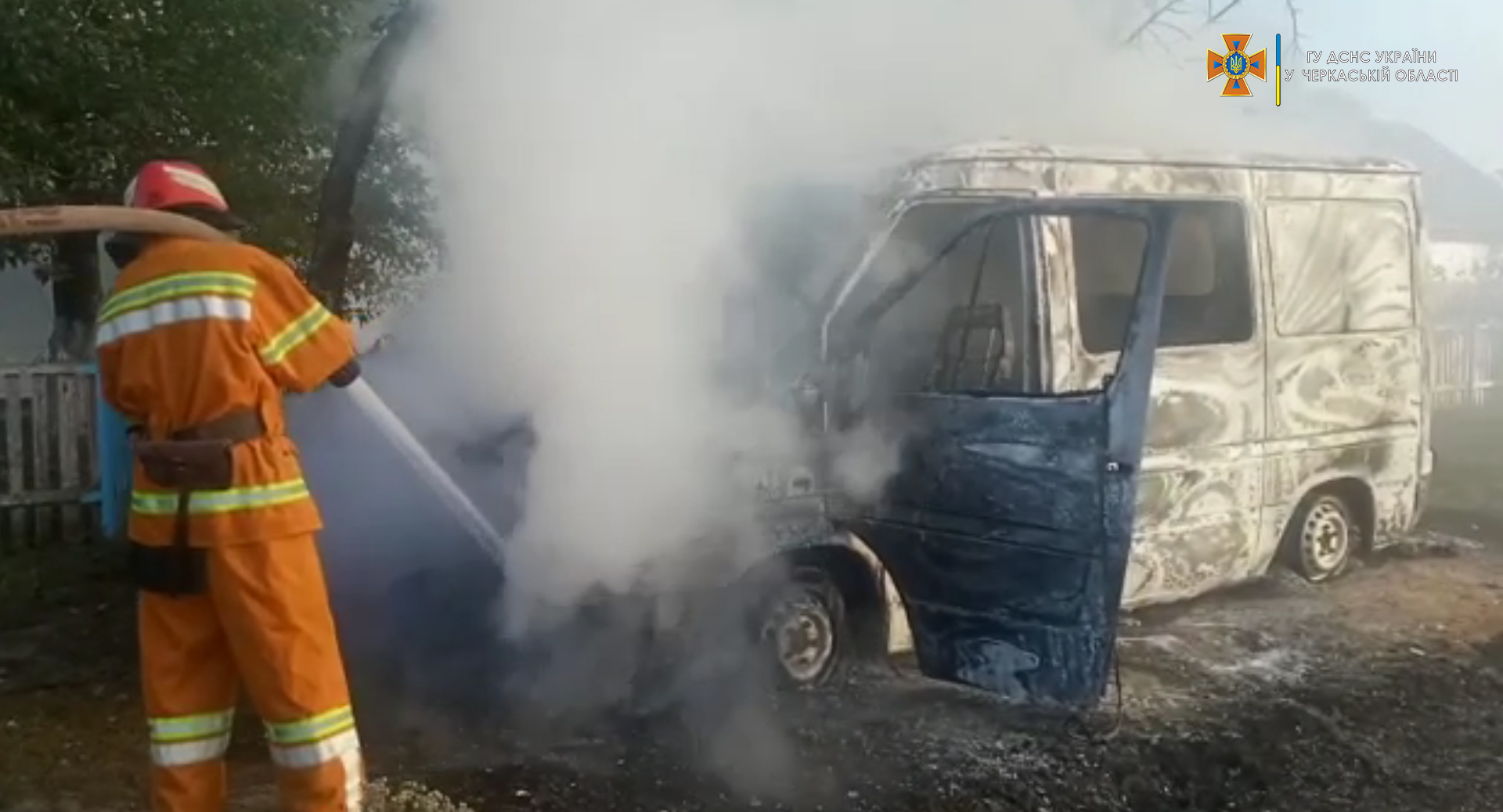 автомобіль пожежа Уманщина
