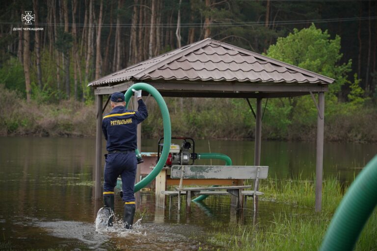 Рівень води у Черкаському районі почав зменшуватись – ДСНС