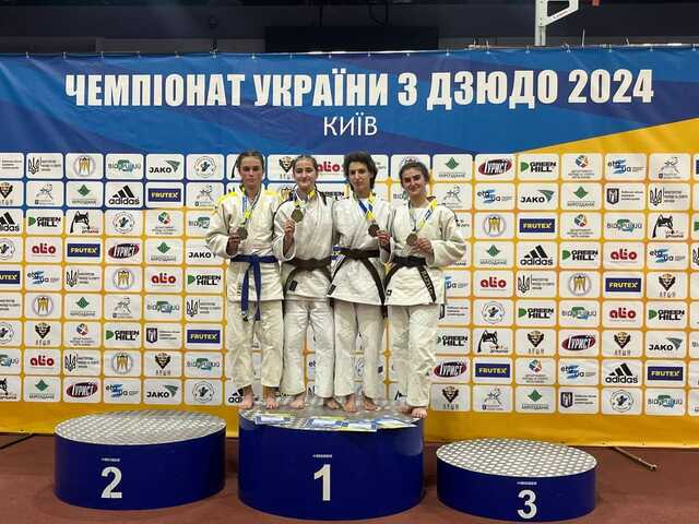 Черкаські дзюдоїсти – з нагородами чемпіонату України
