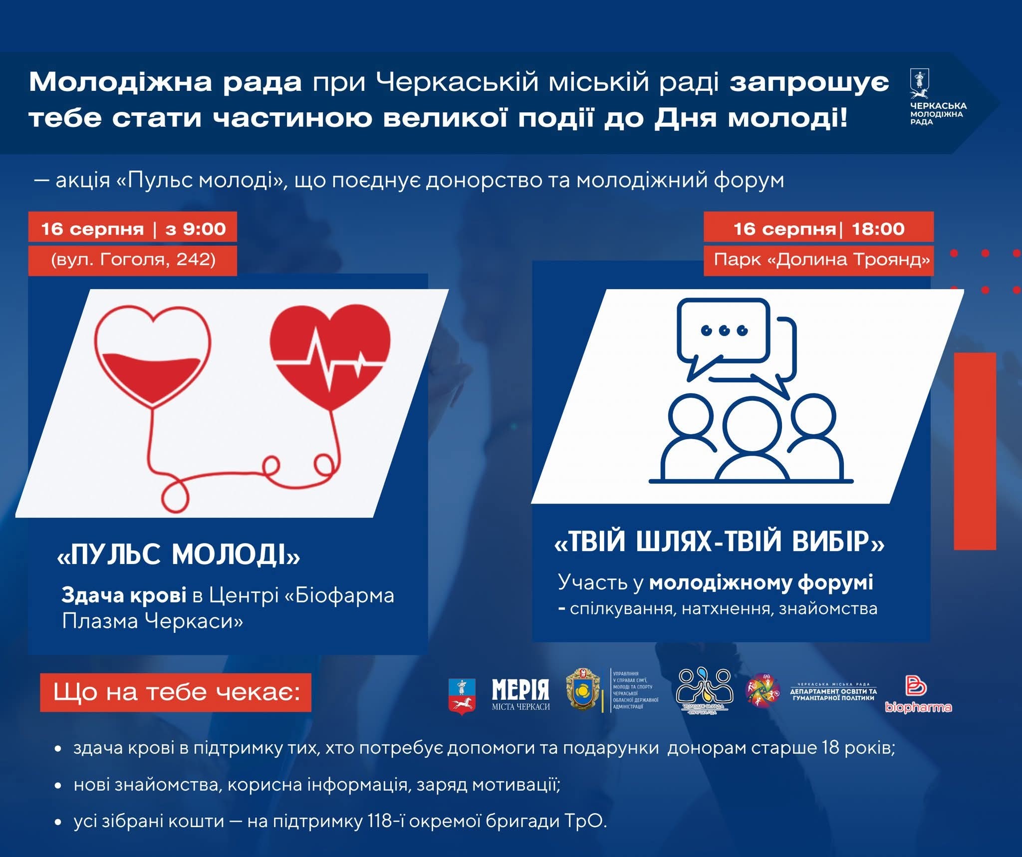 молодь черкаси здати кров